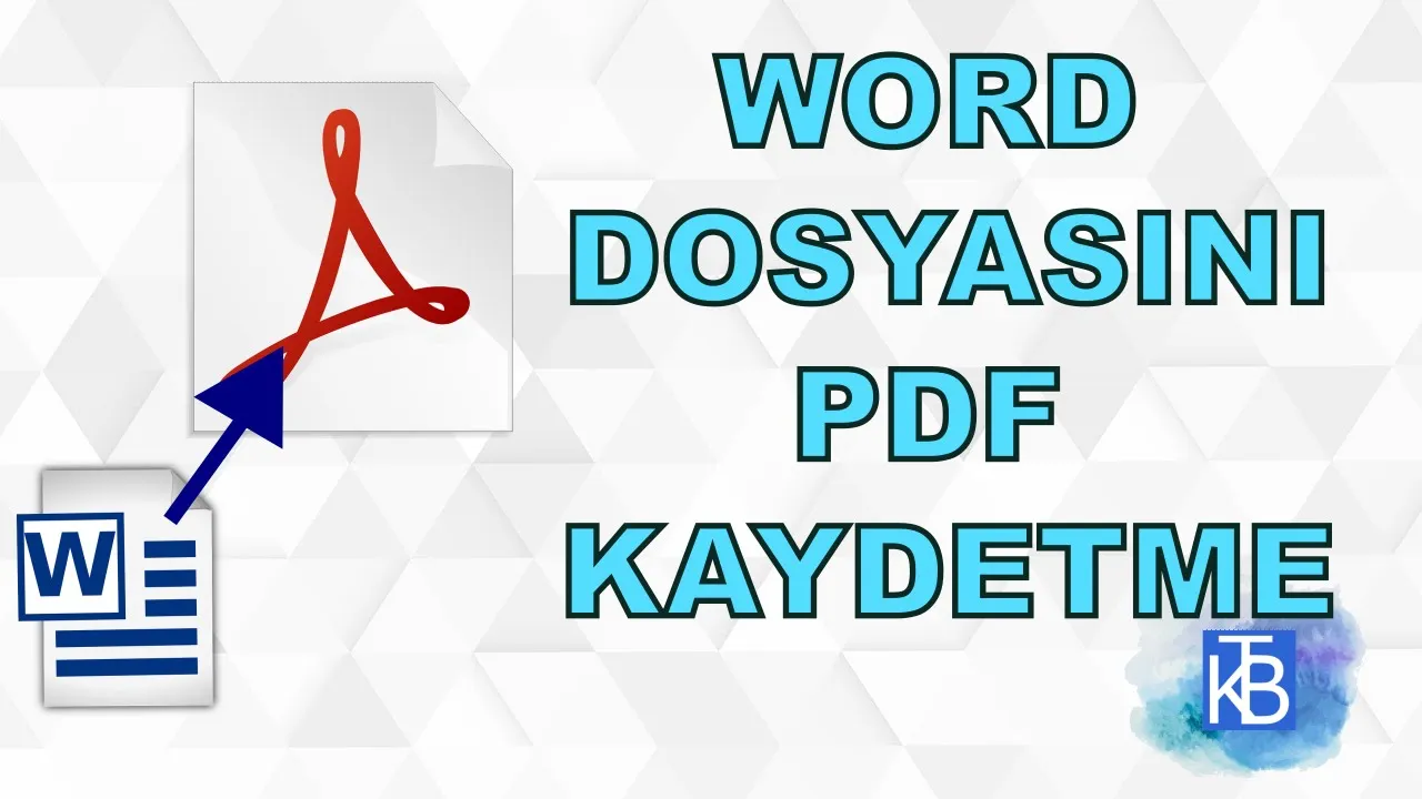 Bir Word belgesi nasıl PDF olarak kaydedilir